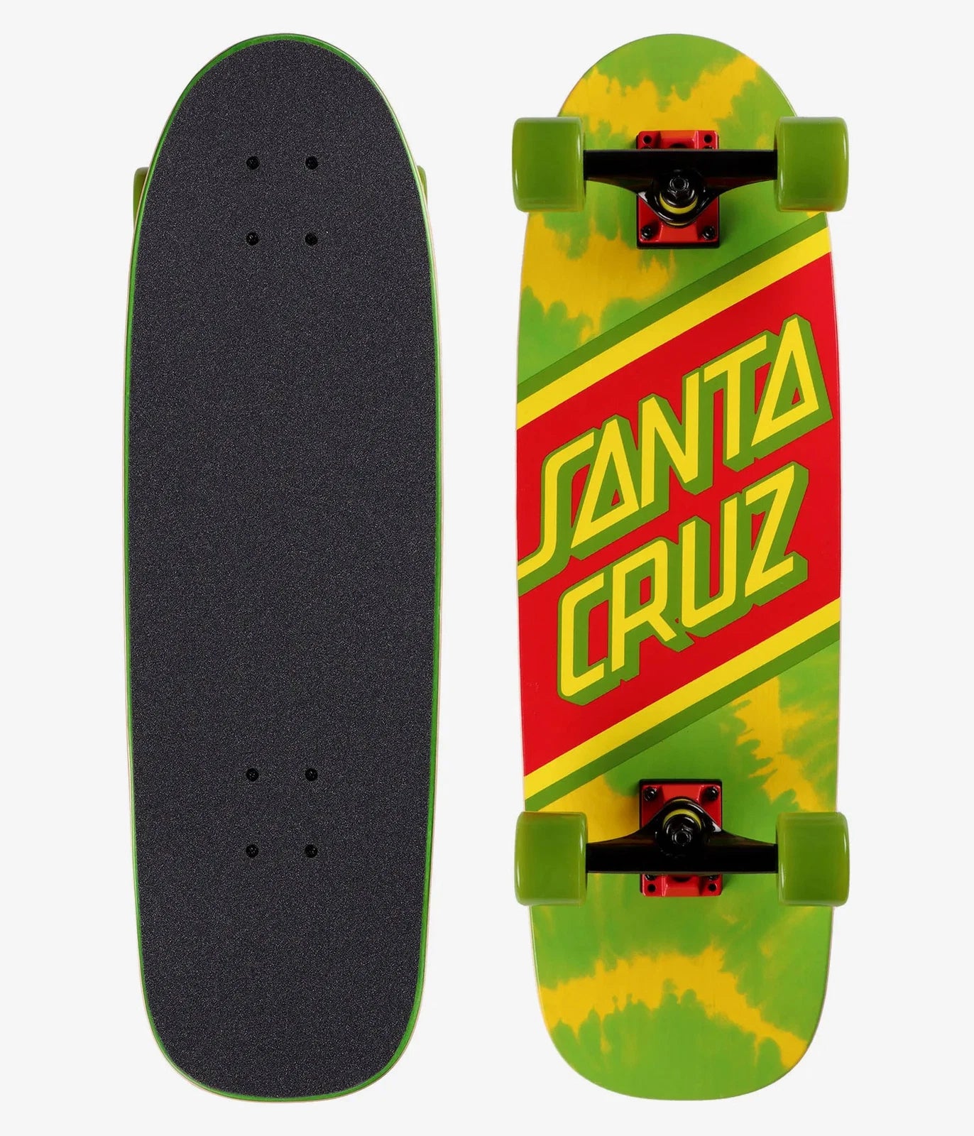 SANTA CRUZ COMPLETE RASTA TIE DYE  CRUISER (8.79&quot;) - The Drive Skateboard Shop