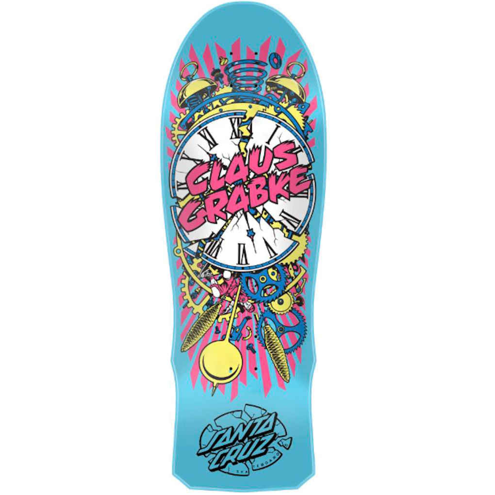 SANTA CRUZ REISSUE DECK GRABKE EXPLODING CLOCK (10")