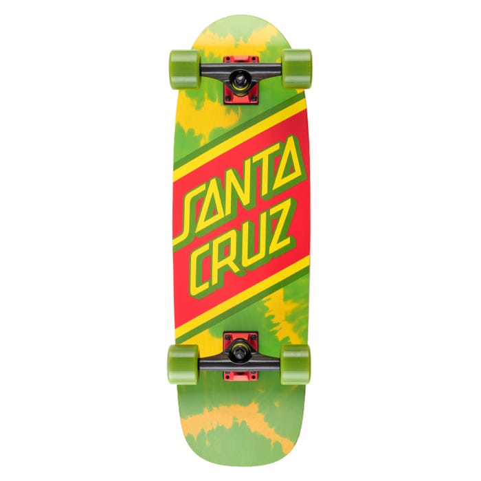 SANTA CRUZ COMPLETE RASTA TIE DYE  CRUISER (8.79&quot;) - The Drive Skateboard Shop