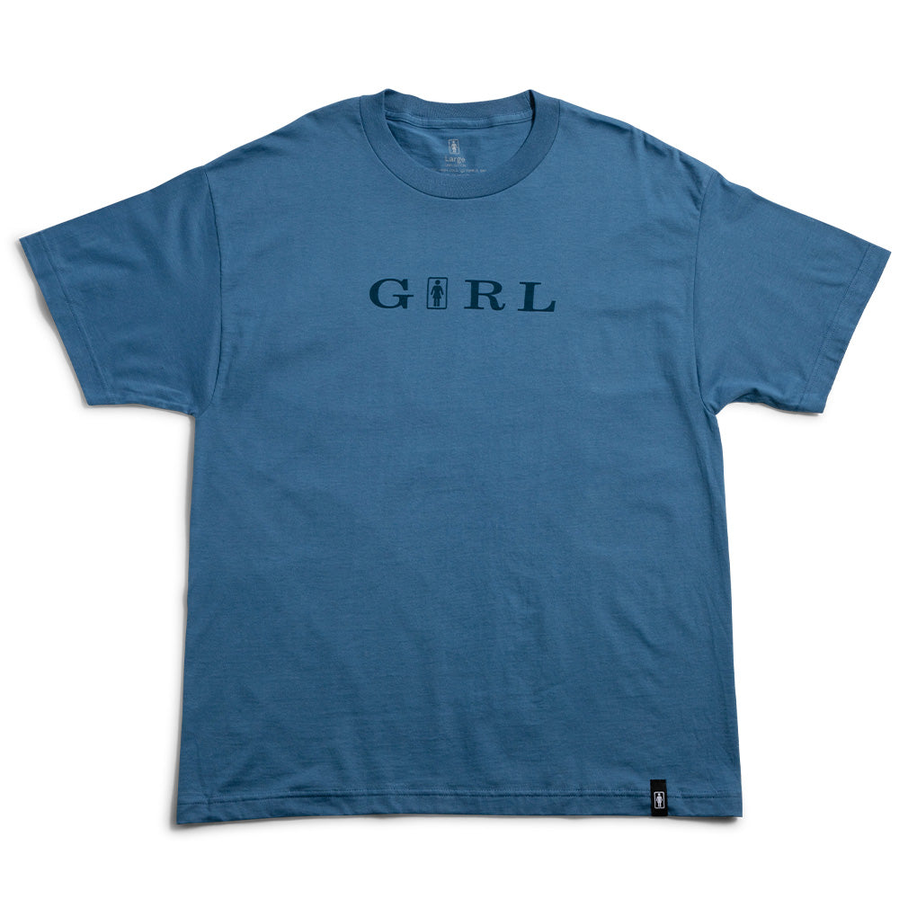 GIRL SERIF FULL TEE HARBOR BLUE