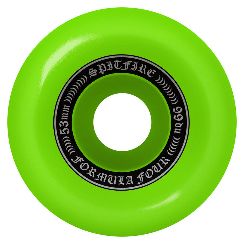 SPITFIRE WHEELS FORMULA FOUR OG CLASSICS 99D GREEN (53MM) - The Drive Skateshop