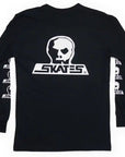SKULL SKATES LOGO LONGSLEEVE BLACK 