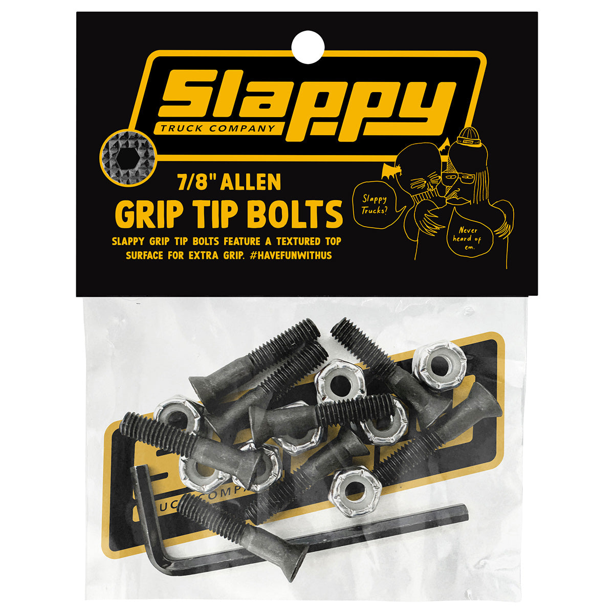SLAPPY TRUCKS GRIP TIP ALLEN KEY BOLTS (7/8"/1")