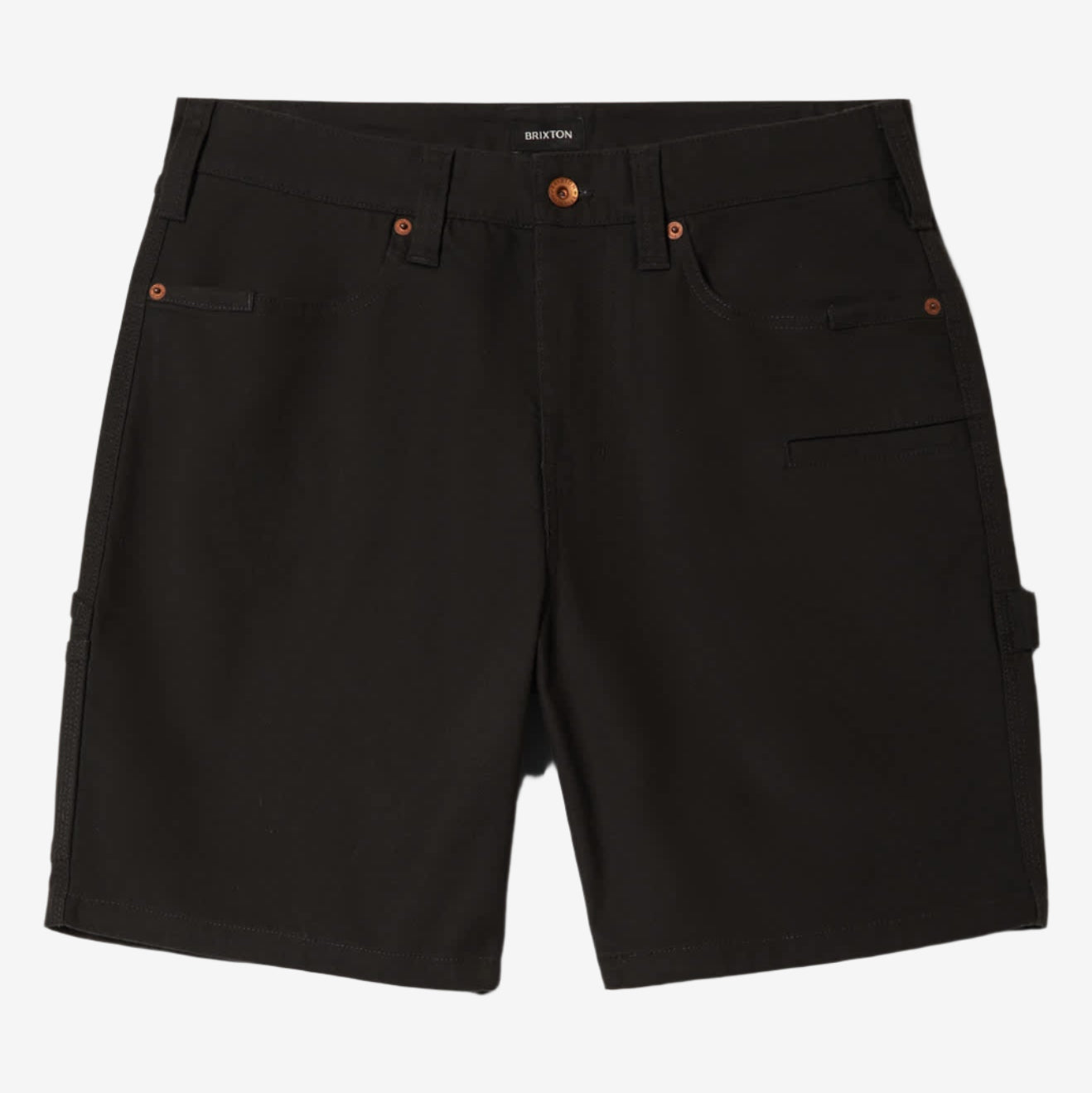 BRIXTON BUILDERS CARPENTER BAGGY SHORT WASHED BLACK - The Drive Skateboard Shop