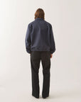 BRIXTON TRADEMARK LIGHTWEIGHT GARAGE ZIP JACKET WASHED NAVY