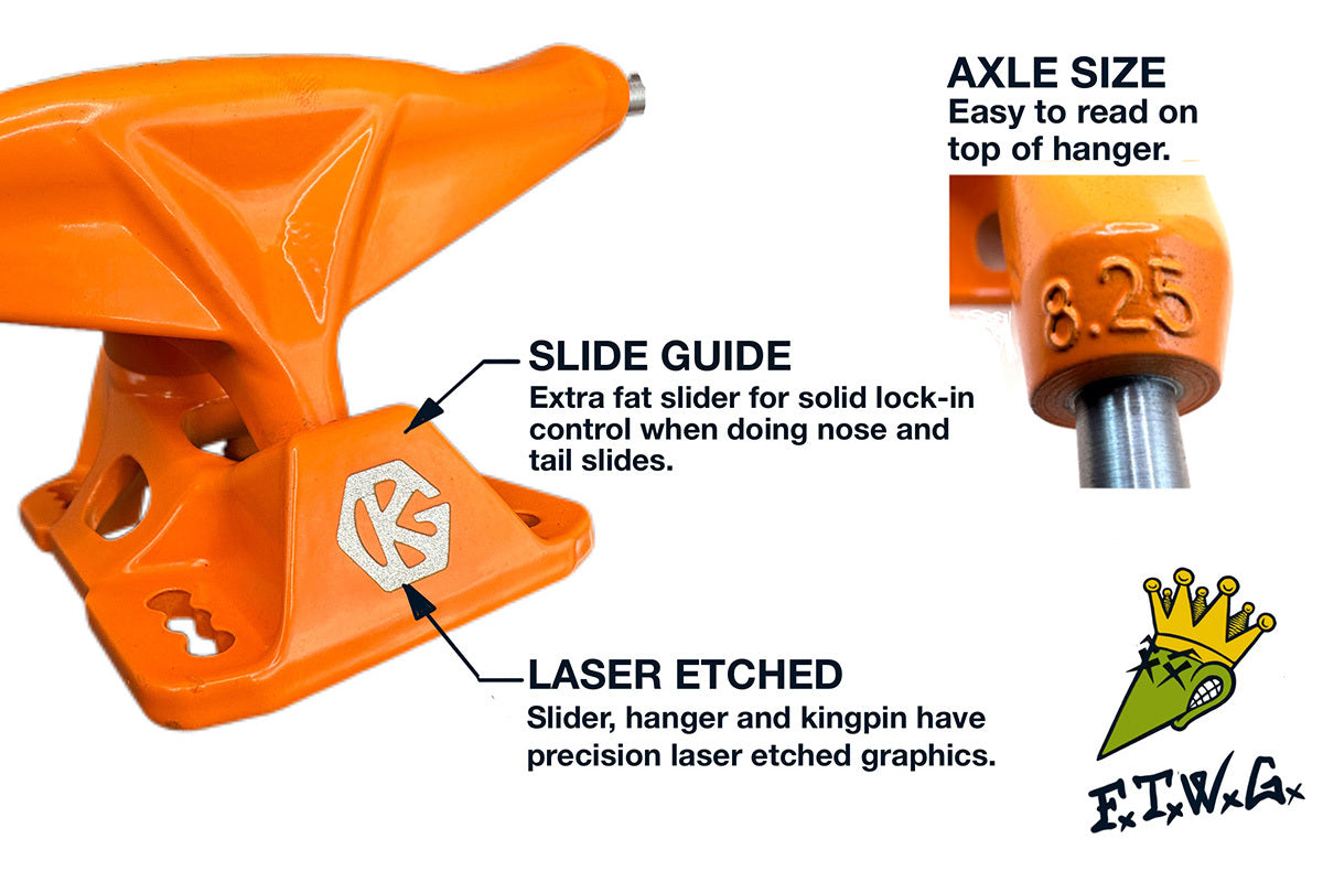 GRIND KING LOCKER TRUCKS SILVER - The Drive Skateboard Shop