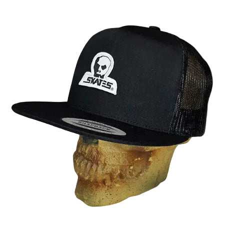 SKULL SKATES SMALL DIECUT LOGO YUPOONG BLACK/BLACK MESH