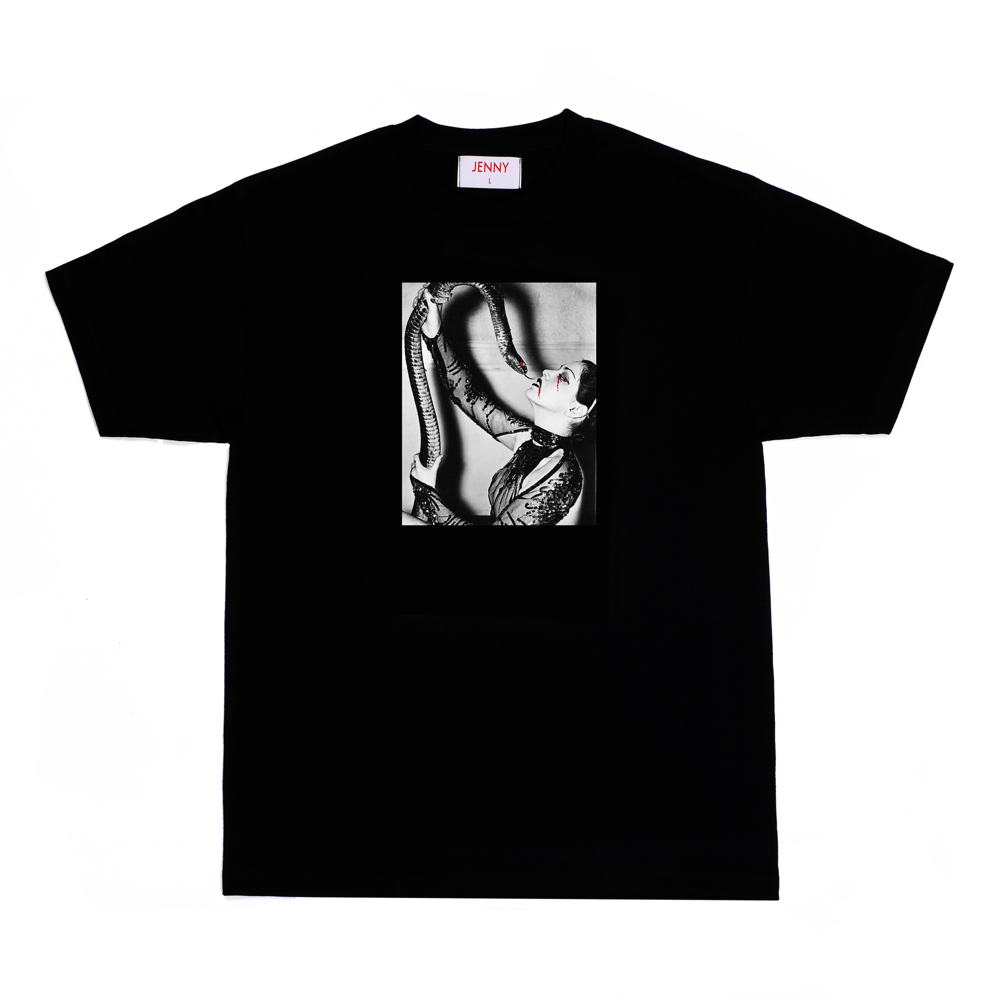 JENNY KISS T-SHIRT BLACK