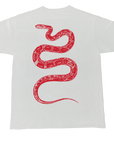 JENNY CLASSIC SNEK TEE WHITE/RED