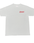 JENNY CLASSIC SNEK TEE WHITE/RED