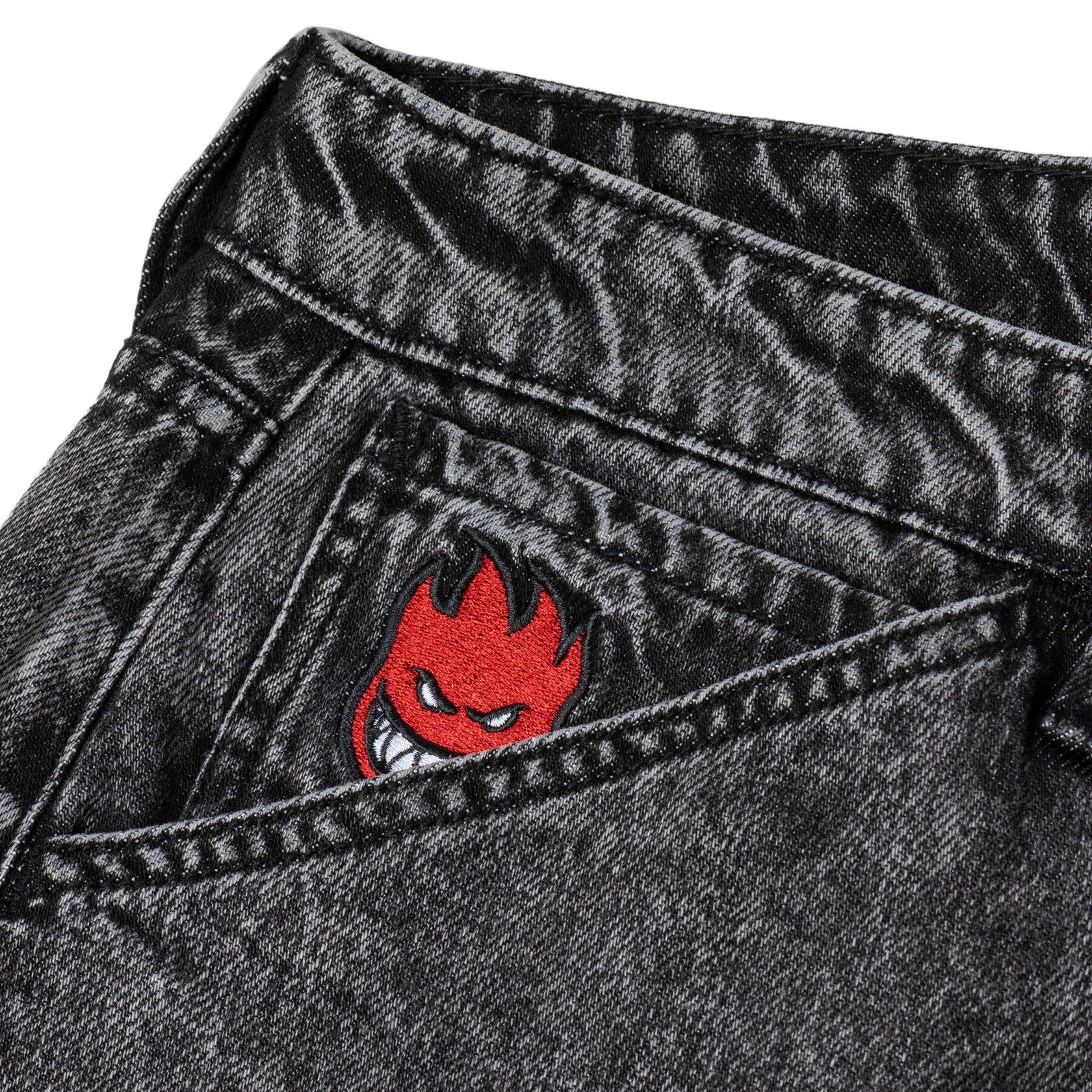 SPITFIRE BIGHEAD FILL DENIM PANT BLACK STONE WASH