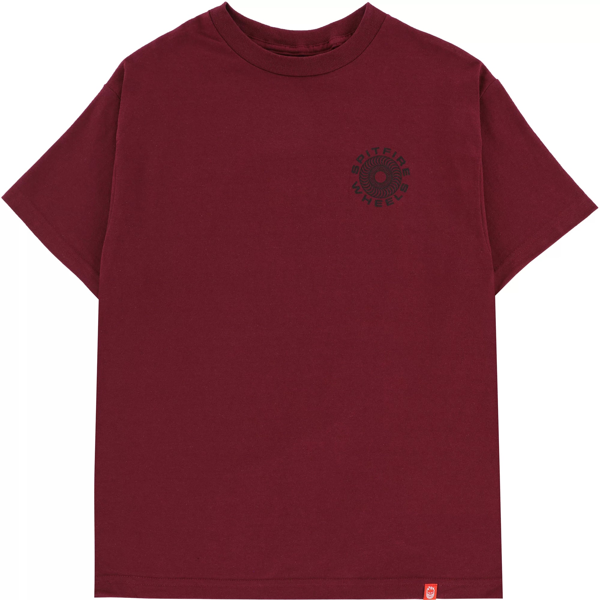SPITFIRE CLASS '87 SWIRL T-SHIRT BURGUNDY
