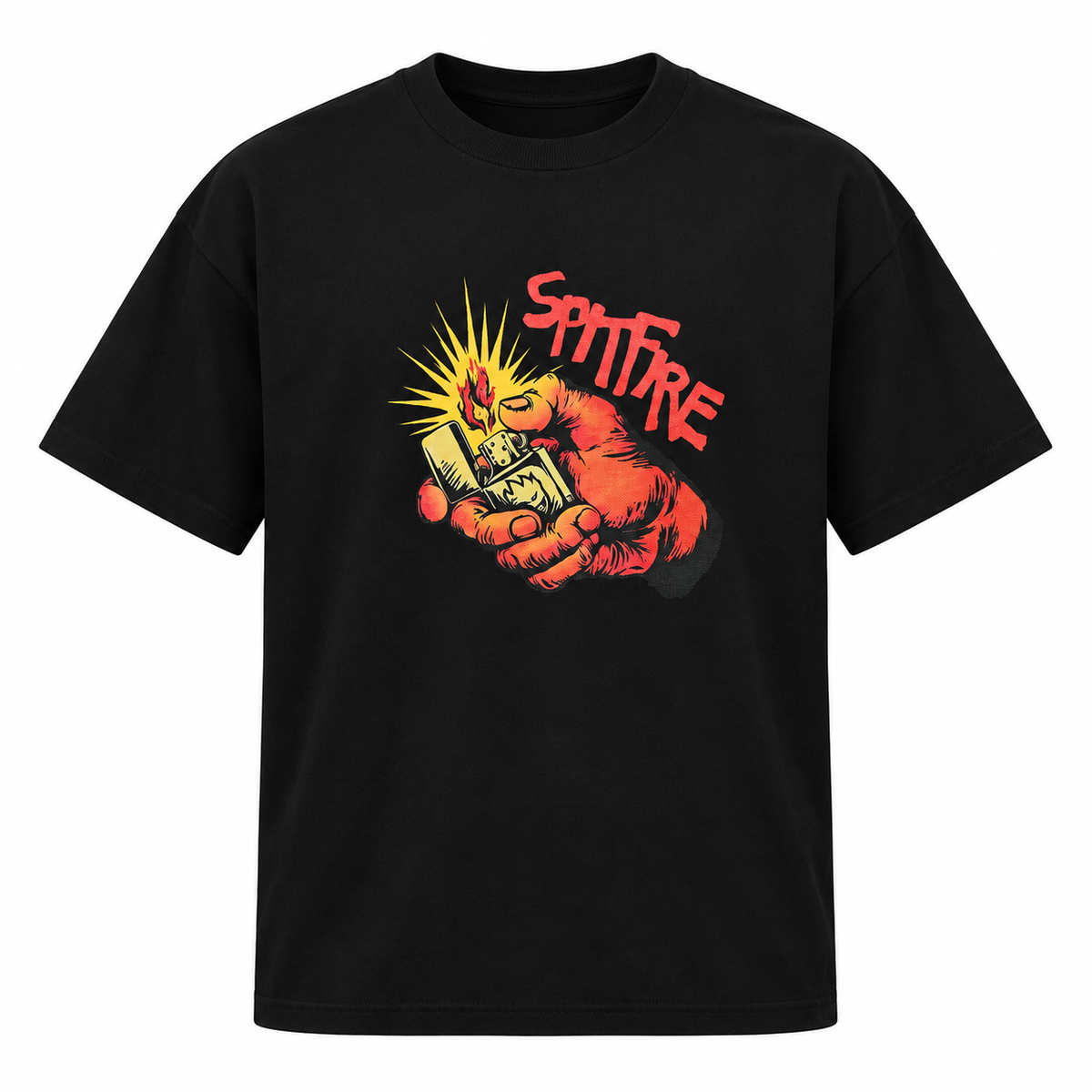 SPITFIRE LIGHT EM UP T-SHIRT BLACK