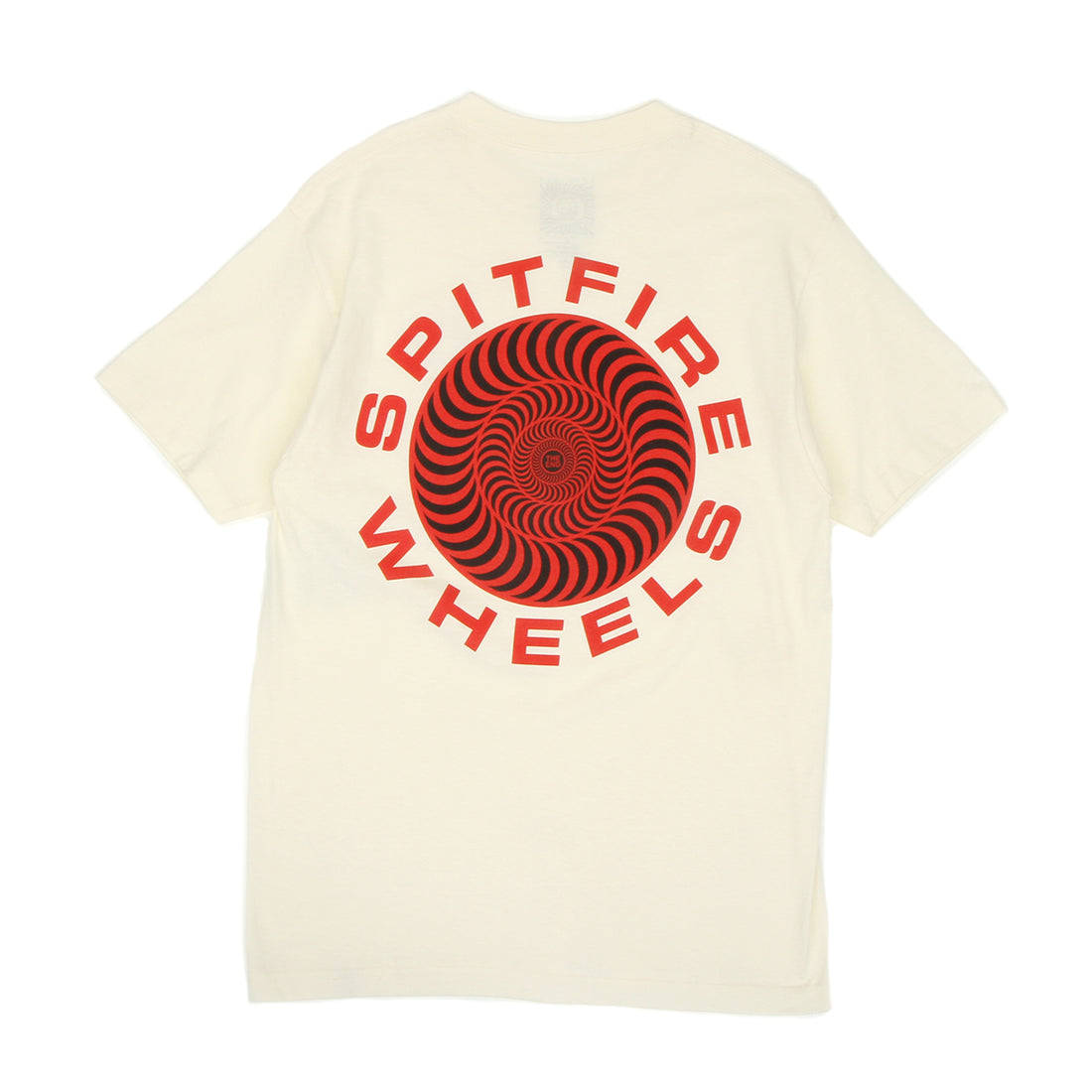 SPITFIRE CLASSIC '87 SWIRL FILL T-SHIRT CREAM/RED/BLACK - The Drive Skateboard Shop