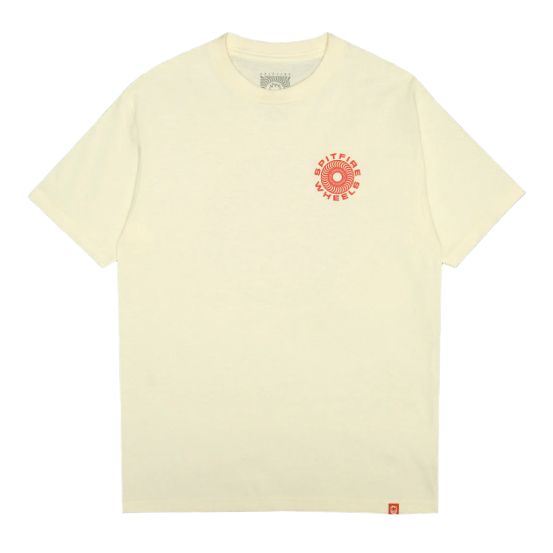 SPITFIRE CLASSIC '87 SWIRL FILL T-SHIRT CREAM/RED/BLACK - The Drive Skateboard Shop
