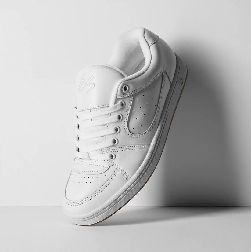 ES ACCEL 95 WHITE LEATHER - The Drive Skateboard Shop