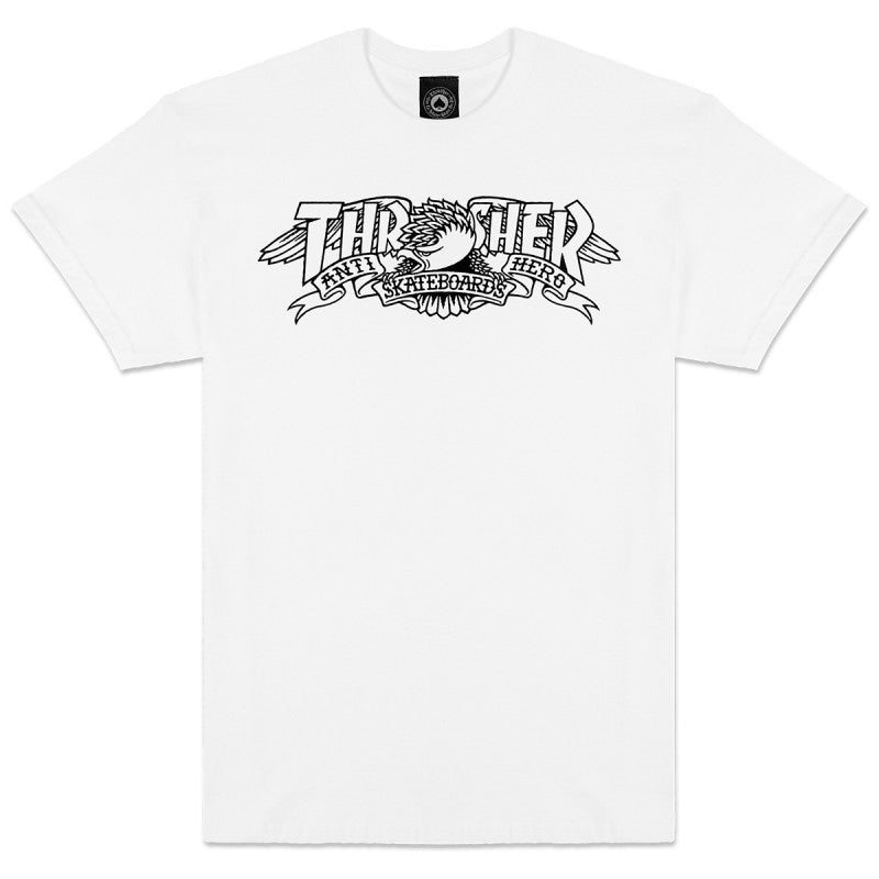 ANTIHERO X THRASHER MAG BANNER WHITE