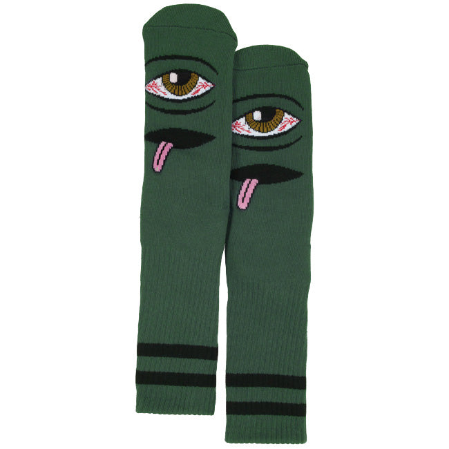 TOY MACHINE SOCKS BLOODSHOT EYE FOREST