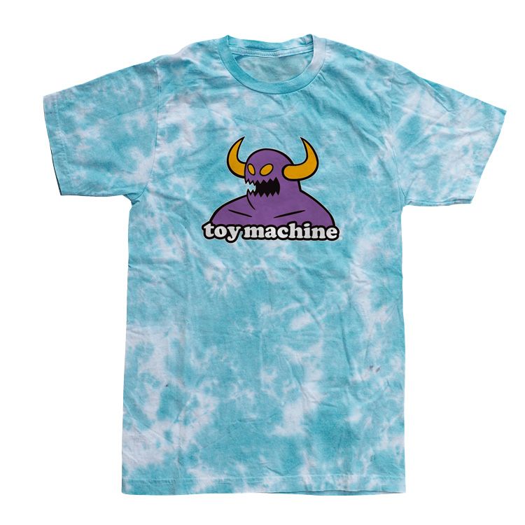 TOY MACHINE MONSTER TYE DYE TEE PURPLE - The Drive Skateshop