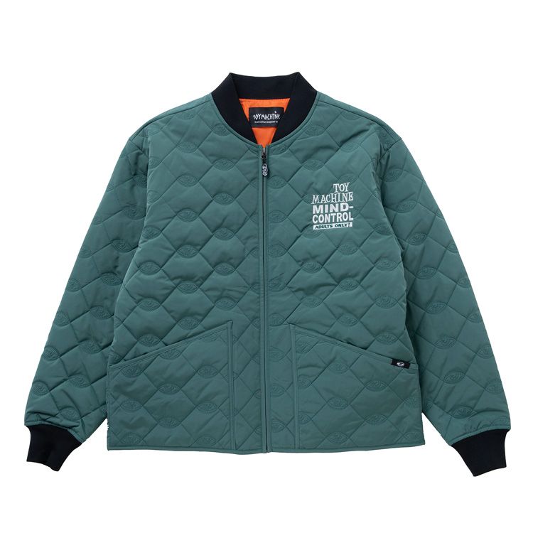 TOY MACHINE JAPAN SECT EYE BOMBER JACKET GREEN