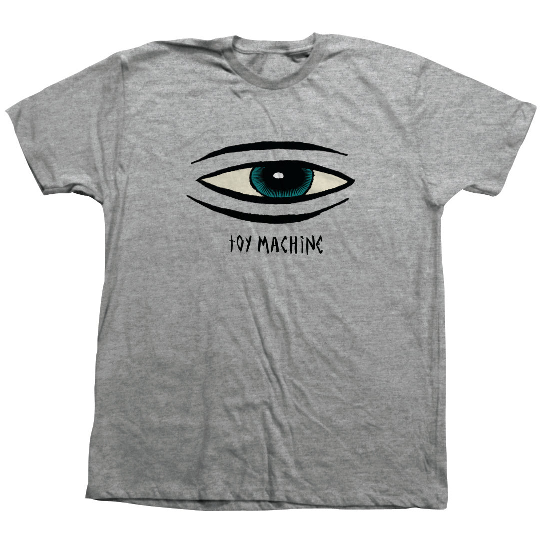 TOY MACHINE SECT EYE T-SHIRT HEATHER GREY
