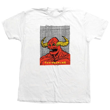 TOY MACHINE WELCOME TO HELL MONSTER TEE WHITE - The Drive Skateshop