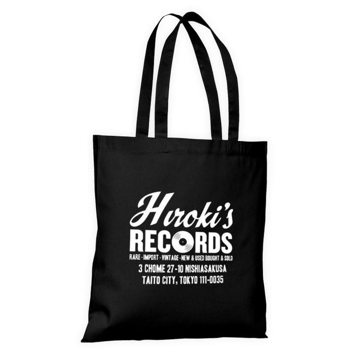 TRAFFIC SKATEBOARDS TOTE BAG &quot;HIROKI&#39;S RECORDS&quot; BLACK