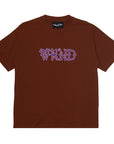 WKND HULDRA SCRIPT T-SHIRT BROWN