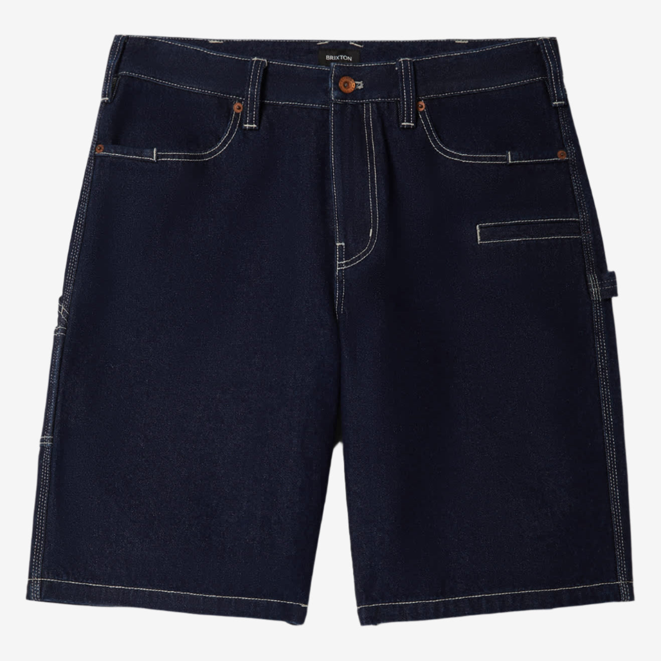 BRIXTON BUILDERS CARPENTER BAGGY SHORT RINSE DENIM - The Drive Skateboard Shop