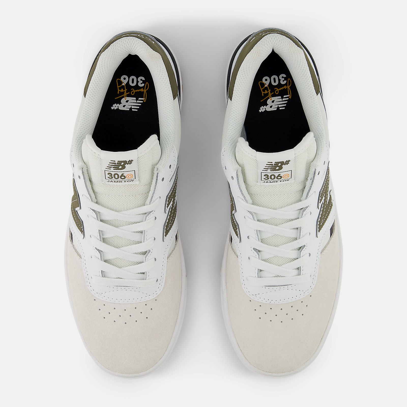 NEW BALANCE JAMIE FOY CUP 306 WHITE/DARK MOSS