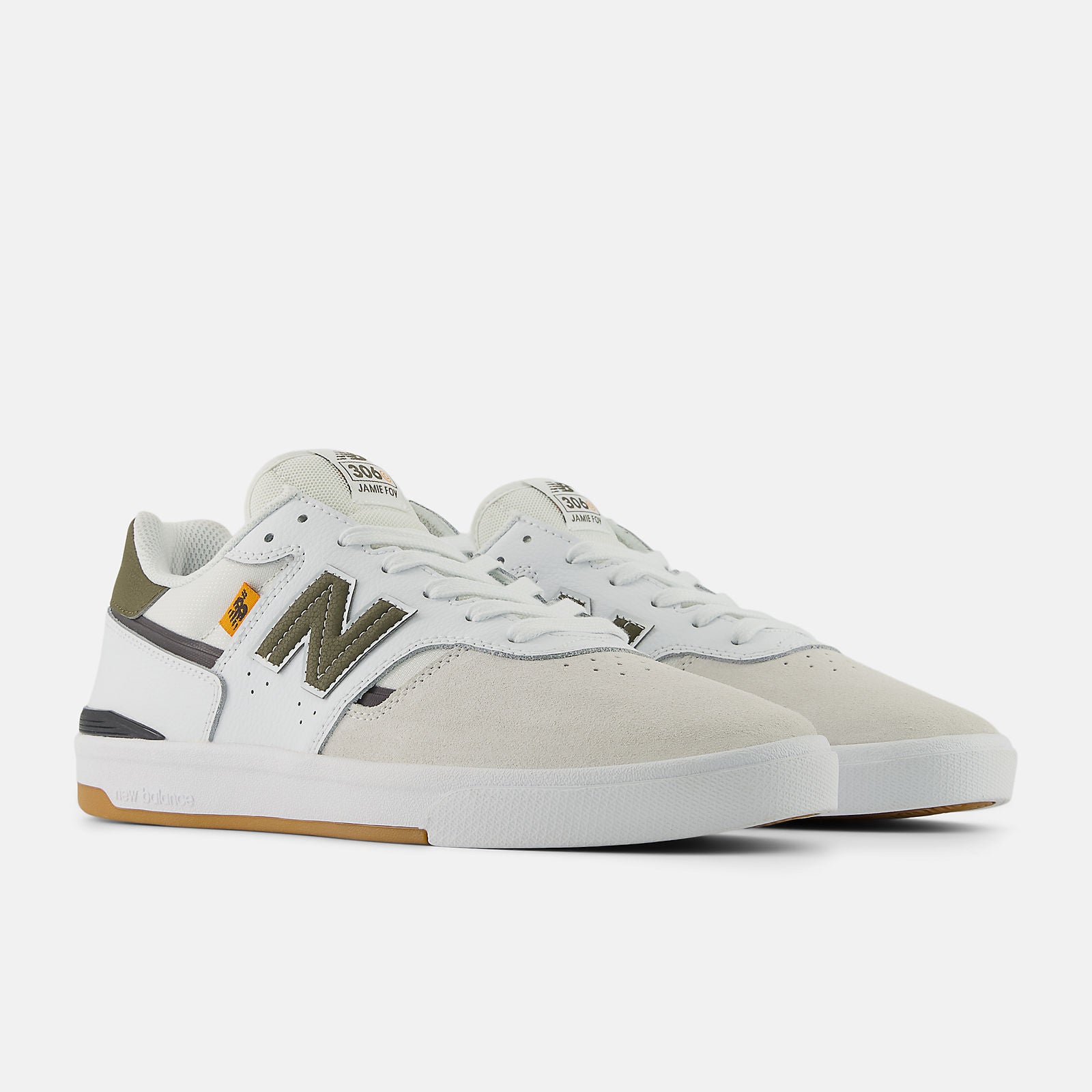 NEW BALANCE JAMIE FOY CUP 306 WHITE/DARK MOSS