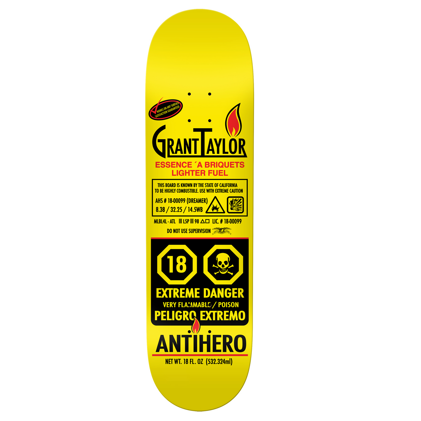 ANTIHERO DECK TAYLOR FUELED UP (8.38")