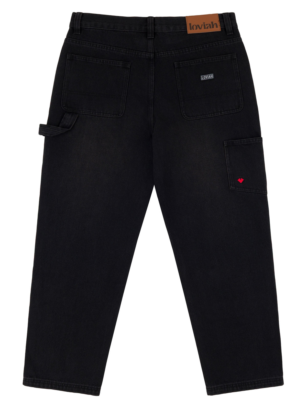 LOVIAH DENIM WORK DENIM SAND BLASTED DIRTY WASH BLACK FADE