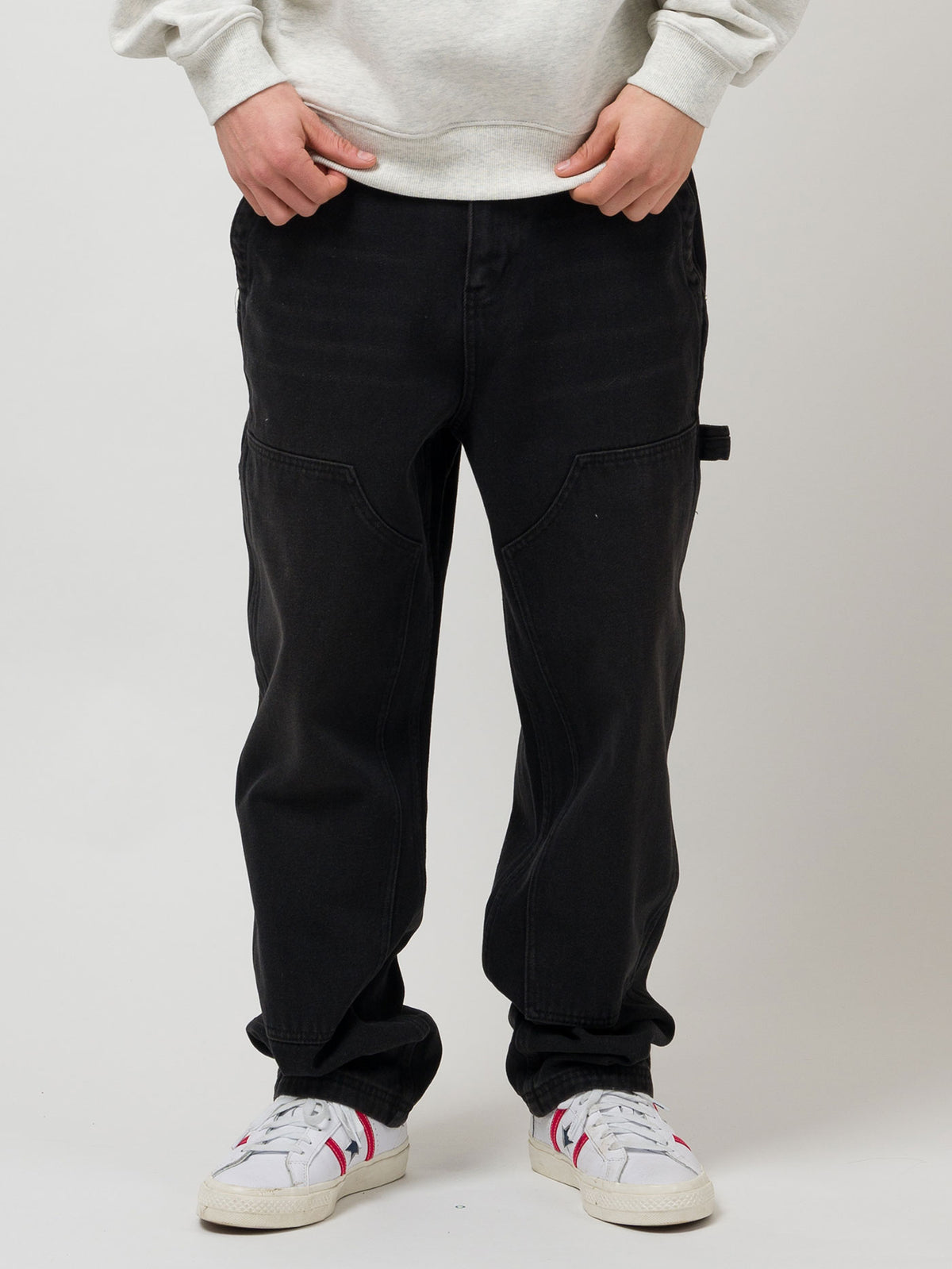 LOVIAH DENIM WORK DENIM SAND BLASTED DIRTY WASH BLACK FADE