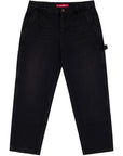 LOVIAH DENIM WORK DENIM SAND BLASTED DIRTY WASH BLACK FADE