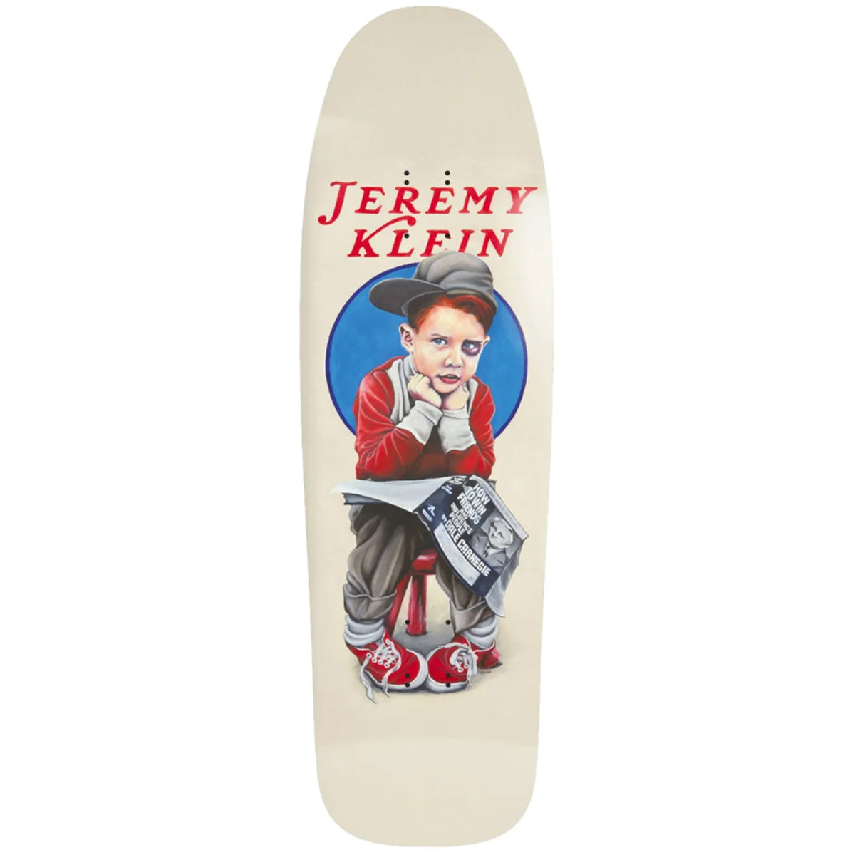 WORLD INDUSTRIES DECK JEREMY KLEIN BLACK EYE KID SLICK (9.4")