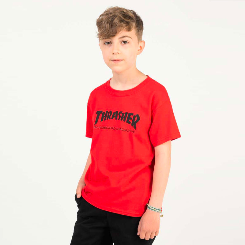 THRASHER YOUTH SKATE MAG T-SHIRT RED - The Drive Skateboard Shop