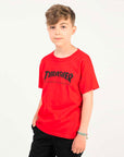 THRASHER YOUTH SKATE MAG T-SHIRT RED - The Drive Skateboard Shop
