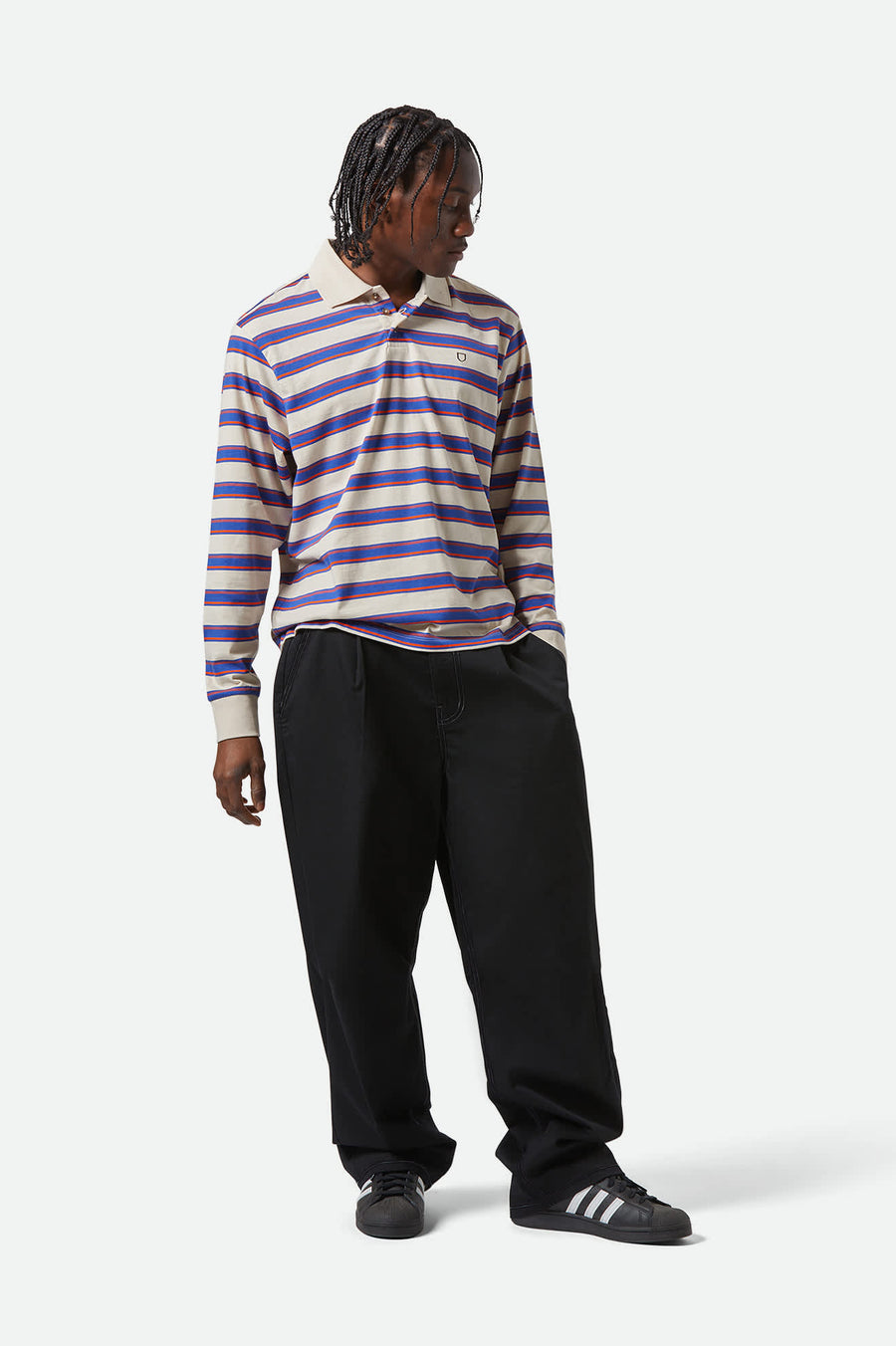 BRIXTON BAGGY SKATE PANT BLACK - The Drive Skateboard Shop