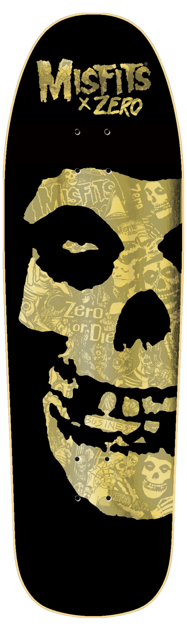 ZERO DECK MISFITS FIEND SKULL COLLAGE SHAPED (9.25")