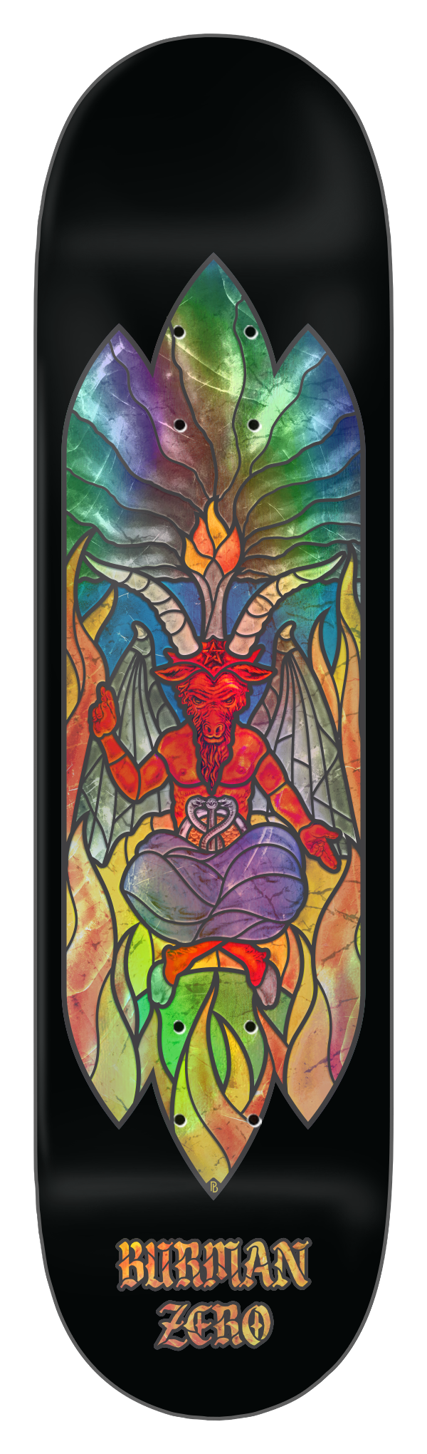 ZERO DECK STAINED GLASS BURMAN (8.5&quot;)