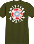 SPITFIRE OG CLASSIC FILL T-SHIRT MILITARY GREEN - The Drive Skateshop