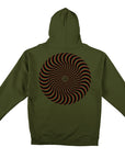 SPITFIRE CLASSIC SWIRL OVERLAY SWEATER ARMY/BLACK/RED - The Drive Skateshop
