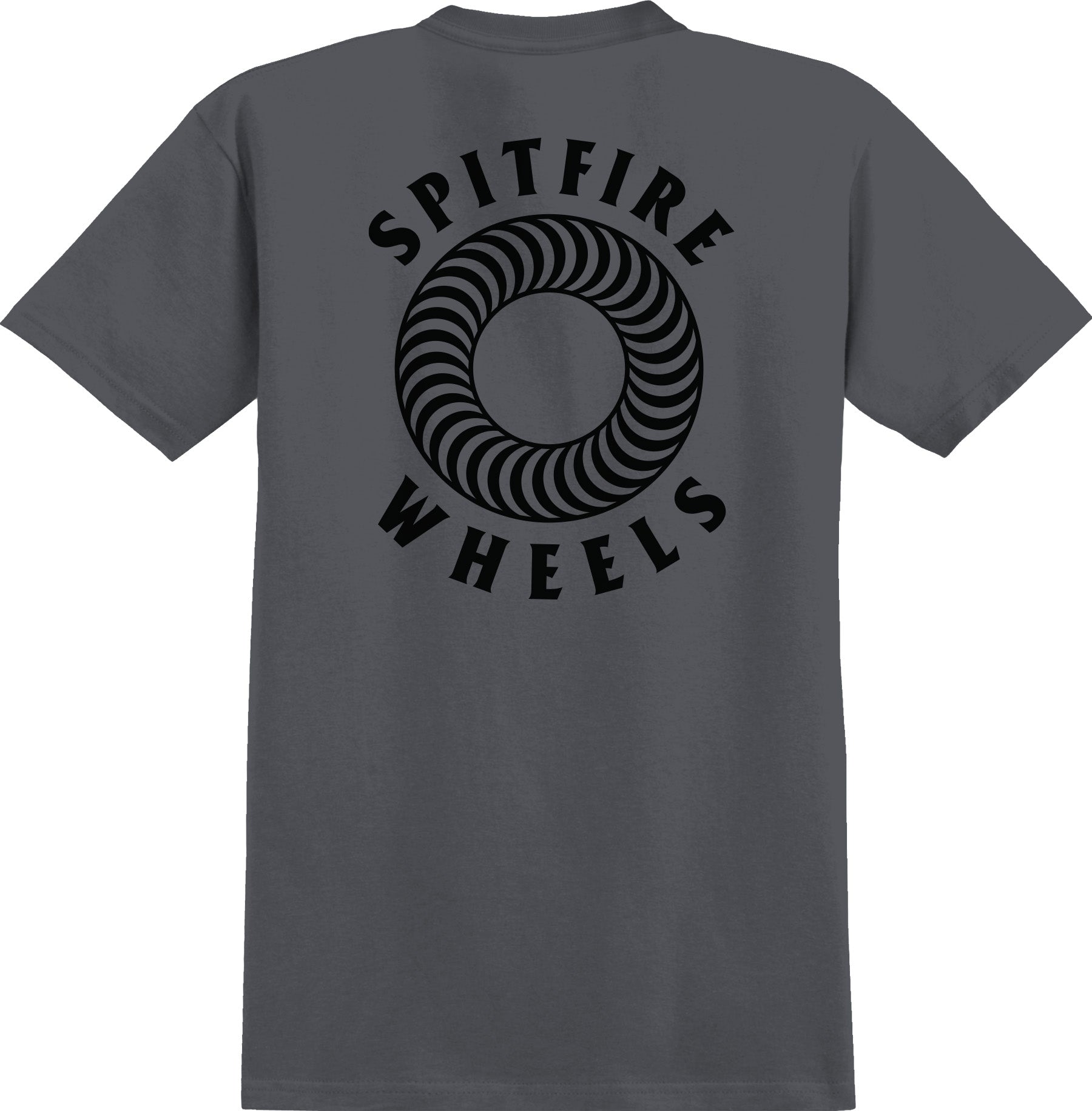 SPITFIRE HOLLOW CLASSIC POCKET T-SHIRT CHARCOAL/BLACK - The Drive Skateshop
