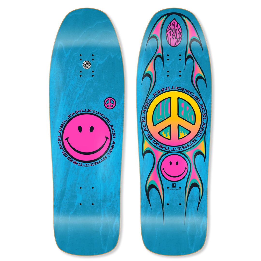 BLACK LABEL DECK - STREET THING BLUE STAIN (9.88")