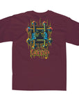 BLACK LABEL T-SHIRT LUCERO OG BARS BURGUNDY