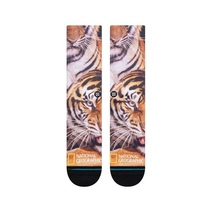 STANCE SOCKS TWO TIGERS BLACK - The Drive Skateshop