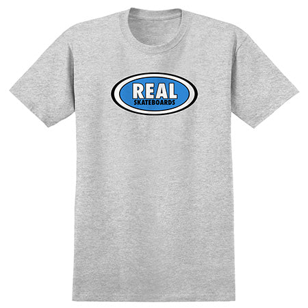 REAL OVAL T-SHIRT ATHLETIC HEATHER GREY