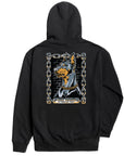 LOSER MACHINE CHAINLINK ZIP HOOD BLACK