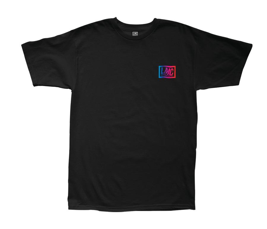 LOSER MACHINE PSYCHED STOCK TEE BLACK - The Drive Skateshop